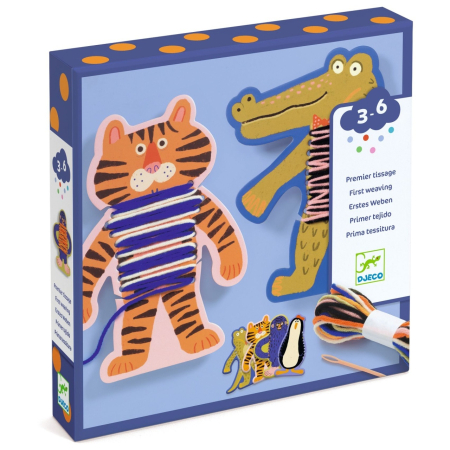 Jucarii creative - Joc creativ de tesut cu animale, Djeco