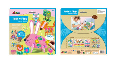 Joc creativ Stick'N'Play cu scene 3D si stickere repozitionabile - Gradina Secreta [12]
