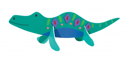 Joc creativ Stick'N'Play cu scene 3D si stickere repozitionabile - Lumea Dinozaurilor [5]