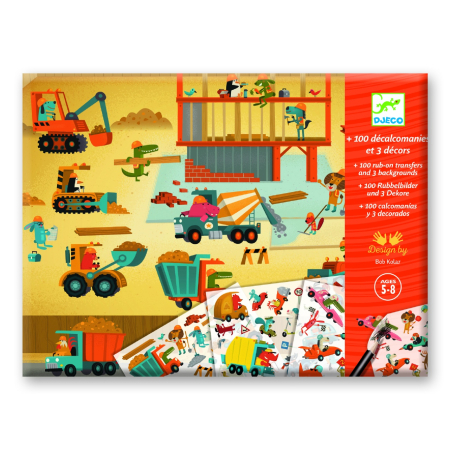 Lucru Manual - Joc creativ Transferuri cu vehicule, Djeco