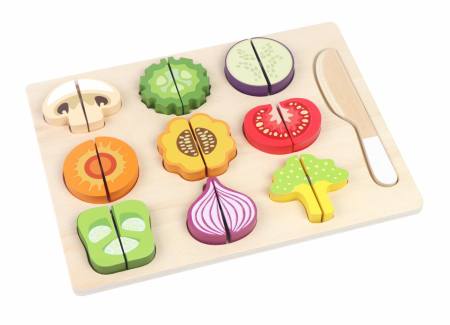 Jucarii de Indemanare - JOC CU LEGUME DIN LEMN PENTRU FELIAT