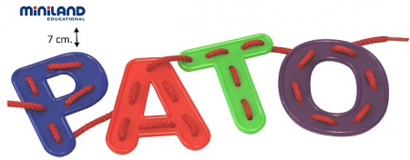Joc cu Litere de insirat Miniland [0]