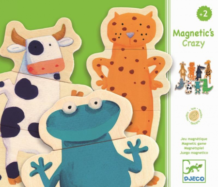 Jucarii Educative - Joc cu magneti Djeco Animale- amuzante
