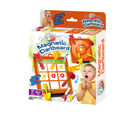 Jocuri de societate - Joc darts magnetic 2 in 1 - X si 0