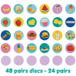 Joc de asociere perechi Boppi, 48 piese, Alimente [3]