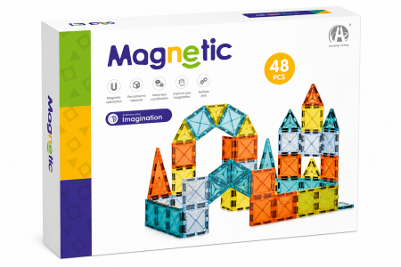 Joc de constructie magnetic - 48 piese (5.5 cm) [0]