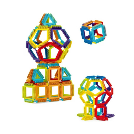 Jucarii creative - Joc de constructie STEAM - Forme magice (40 piese)