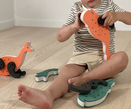 Joc de construit cu blocuri de spuma PengWhalOo, Bakoba [2]