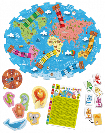 Joc de cooperare Agenda 2030 - Animale in pericol, +3 ani, Ludattica [1]