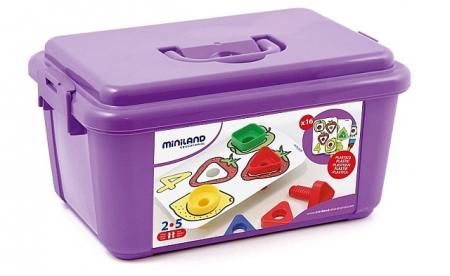 Joc de indemanare Suruburi si Piulite si cutie de depozitare Miniland [2]