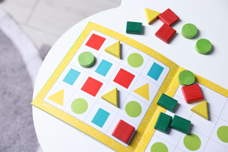 Joc de logica din lemn -  Sudoku pentru copii, 16 piese [6]