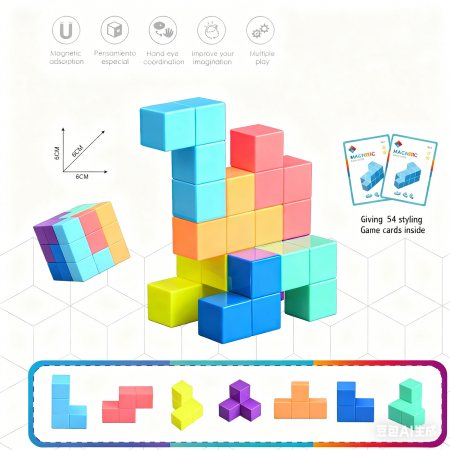 Joc de logica magnetic - Cub Soma [3]