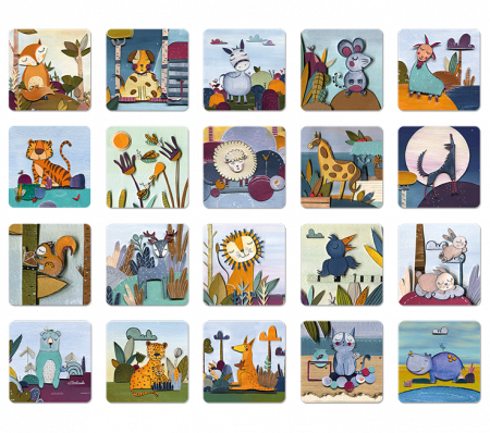 Joc de memorie Memobox, Animale [1]