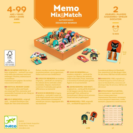 Joc de memorie Mix & Match, Djeco [3]