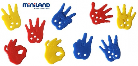 Joc de numarat cu manute Miniland 72 buc [3]