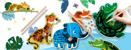 Joc de pescuit 2in1 razuibil - Scratch 'N' Catch- Animale Jungla [1]