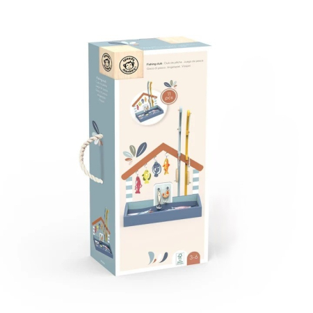 Jucarii de Indemanare - Joc de pescuit din lemn, Speedy Monkey
