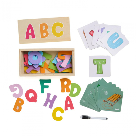 Jucarii de Indemanare - JOC DE POTRIVIRE CU LITERE, 54 DE PIESE, MOMKI