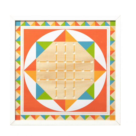 Jocuri de societate - Joc de societate 2 in 1 Solitaire si Sah chinezesc - Melissa & Doug