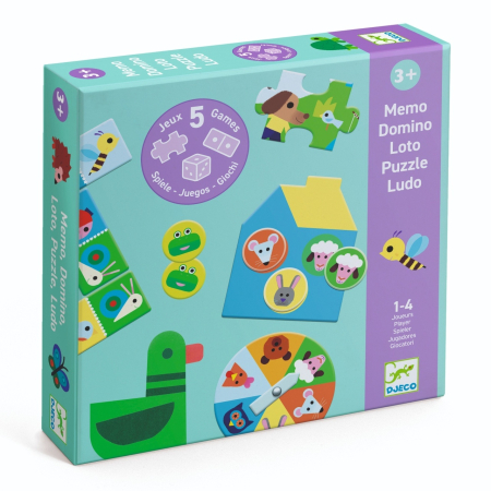 Varsta - Joc educativ 5 jocuri clasice, Djeco