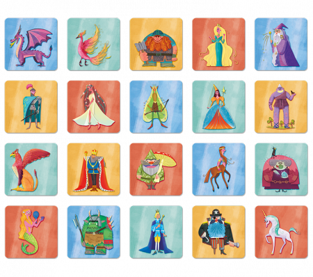 Joc educativ de memorie Memobox, Persoanje fantastice [1]