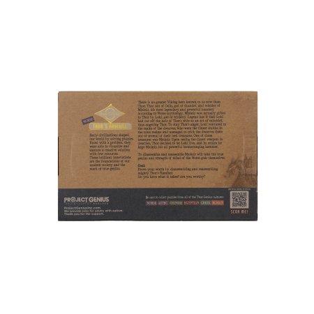Joc logic IQ 3D din lemn, 12 piese - Thor's Hammer [8]