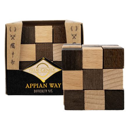 Jocuri de Logica - Joc logic IQ 3D din lemn, puzzle cubic - Appian Way