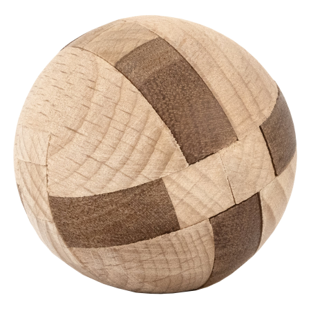 Joc logic IQ 3D din lemn, puzzle sferic - Aztec Sun Stone [1]