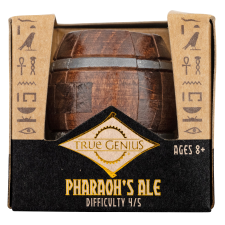 Joc logic IQ 3D din lemn, puzzle tip butoi - Pharaoh's Ale [3]
