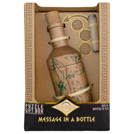 Jocuri de Logica - Joc logic IQ cadou cu mesaj ascuns - Message in a Bottle