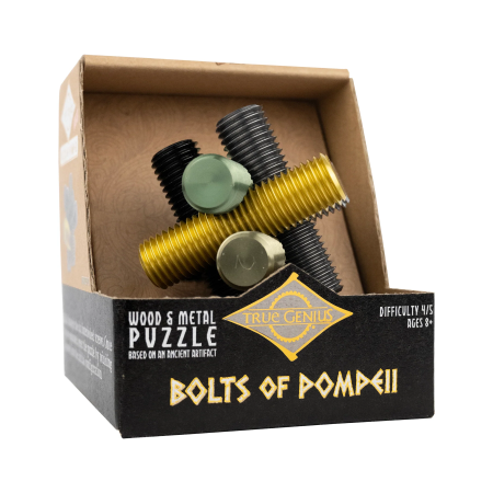 Joc logic IQ din metal cu 6 suruburi - Bolts of Pompeii [2]