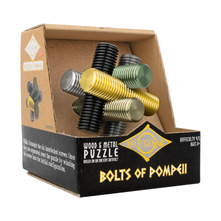 Joc logic IQ din metal cu 6 suruburi - Bolts of Pompeii [3]