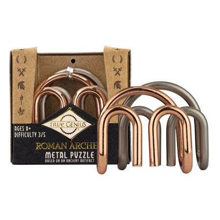 Jocuri de Logica - Joc logic IQ din metal - Roman Arches