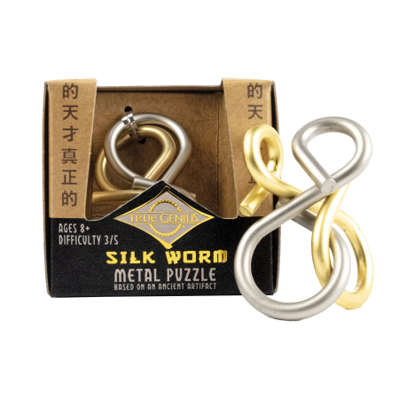 Jocuri de Logica - Joc logic IQ din metal - Silk Worm