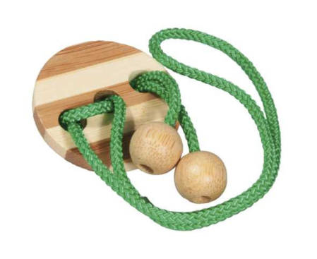 Jocuri de Logica - Joc logic IQ elibereaza inelul in cutie metalica-1