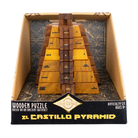 Joc logic IQ matematic 3D din lemn - El Castillo Pyramid [1]