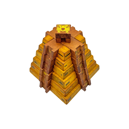 Joc logic IQ matematic 3D din lemn - El Castillo Pyramid [6]