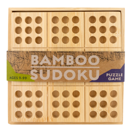 Jucarii 7-10 ani - Joc logic IQ Sudoku din bambus - Bamboo Sudoku