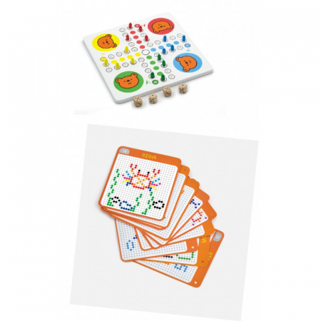 Jocuri de societate - Joc Ludo si Set de creatie cu margele, Viga