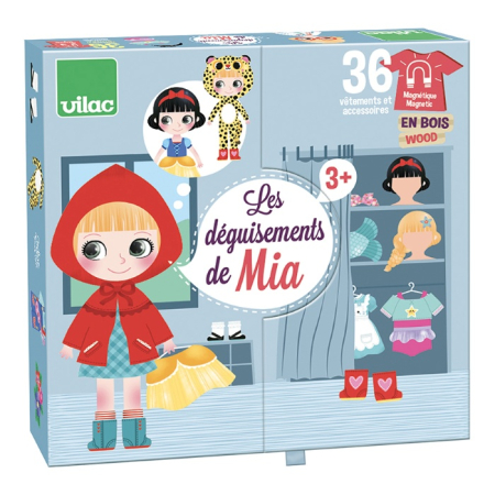 Varsta 1-3 ani - Joc magnetic de imbracat - Deghizarile Miei - Vilac