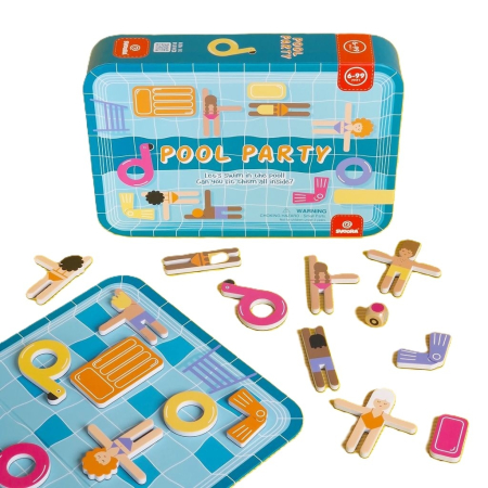 Jucarii 10 ani+ - Joc magnetic de strategie Petrecere la piscina, Svoora