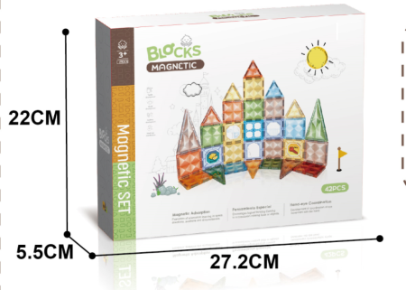 Joc magnetic Diamond - 42 piese (7.5 cm) [1]