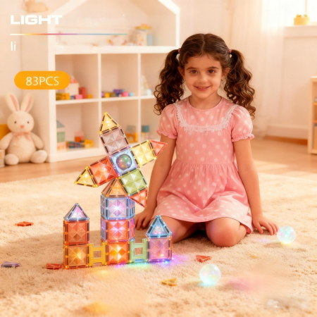 Joc magnetic Diamond cu lumini  - 83 piese (7.5 cm) [4]