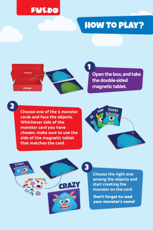 JOC MAGNETIC DIN SPUMA EVA, CREEAZA UN MONSTRU, PUEDO [5]