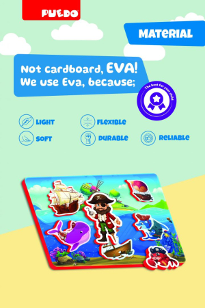 JOC MAGNETIC DIN SPUMA EVA, PIRATI, PUEDO [3]