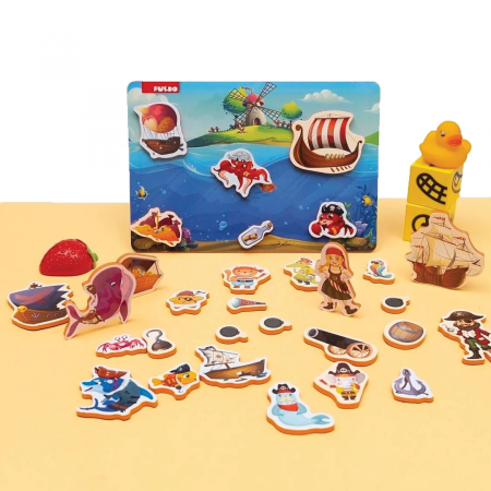 Noutati - JOC MAGNETIC DIN SPUMA EVA, PIRATI, PUEDO