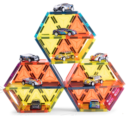 Joc magnetic - Parcarea masinutelor 66 piese (7.5 cm) [3]