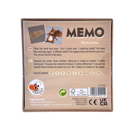 Joc memo Muzicieni, Egmont Toys [4]