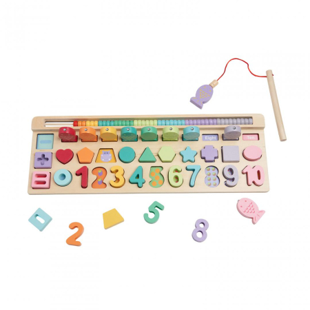 Puzzle - JOC PUZZLE DIN LEMN, 4 IN 1, 35 DE PIESE, MOMKI