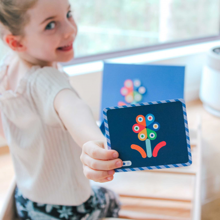 Joc puzzle magnetic de arta si asociere - Forme [7]